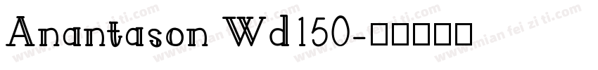 Anantason Wd150字体转换